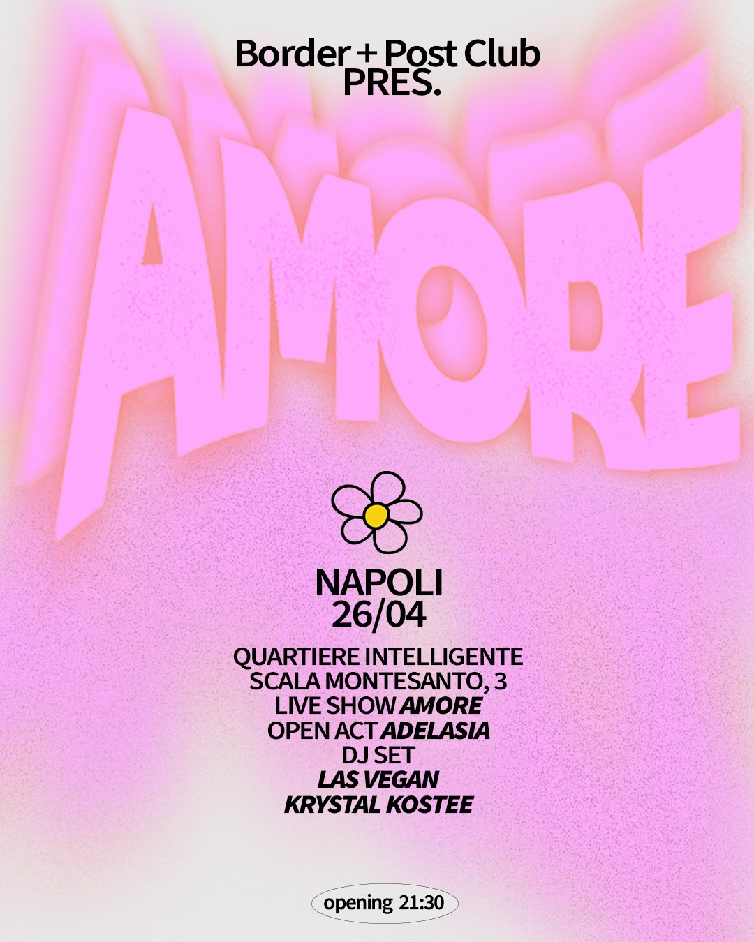 Scopri di più sull'articolo AMORE x (BORDER + POST CLUB) = PROD. THRU COLLECTED